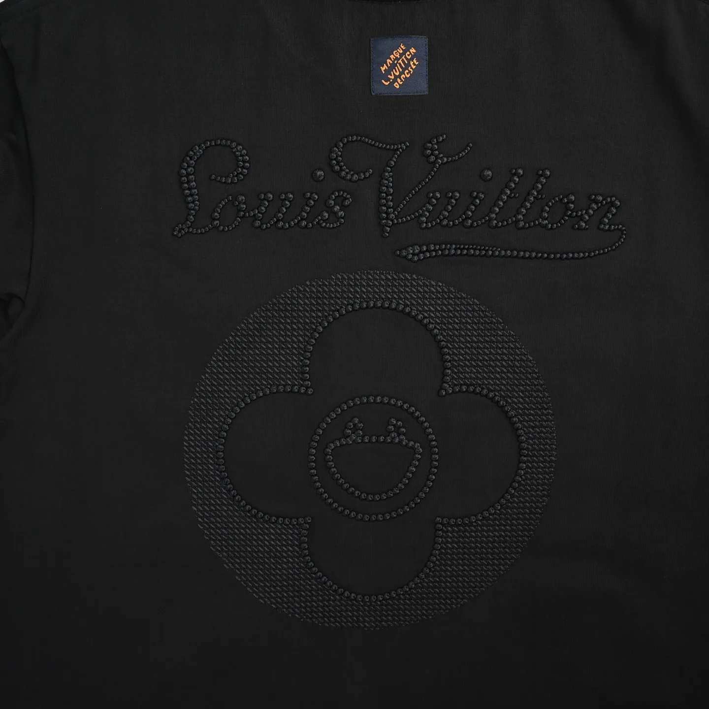 Louis Vuitton/Louis Vuitton round neck short sleeves with sunflower embroidery on the back